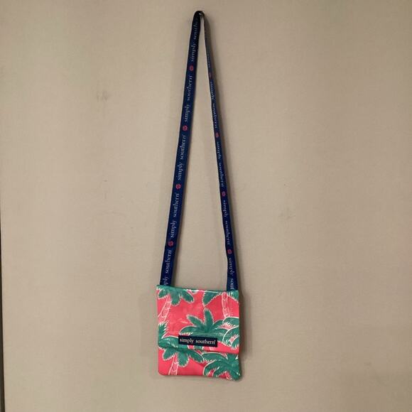 Simply Southern Palm Tree Crossbody Messenger Bag NWOT - Picture 4 of 4